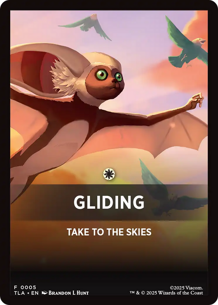 Gliding Theme Card [Avatar: The Last Airbender Tokens] | Exor Games Bridgewater