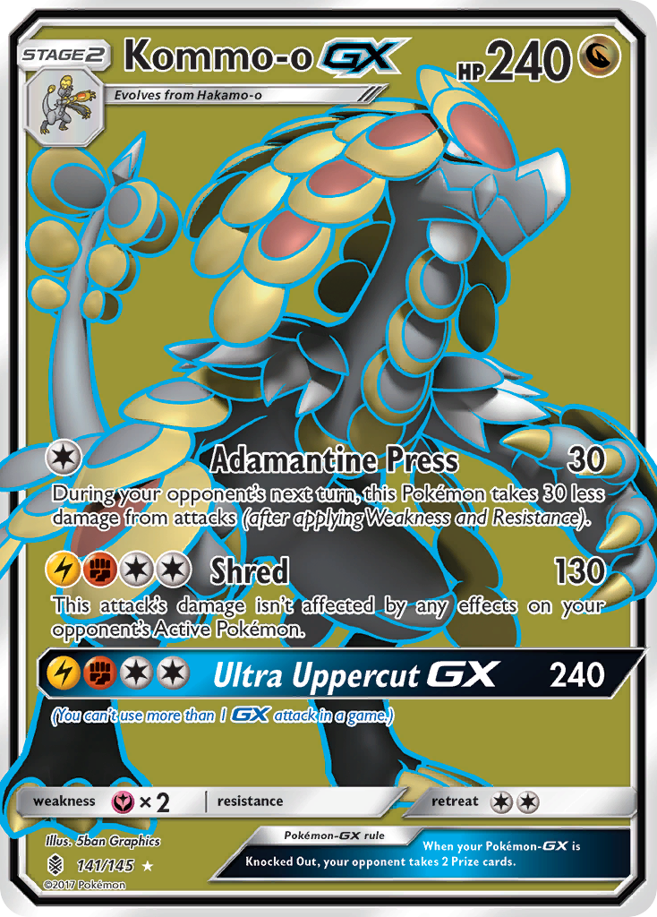 Kommo-o GX (141/145) [Sun & Moon: Guardians Rising] | Exor Games Bridgewater