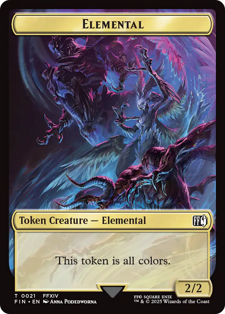 Hero (0009) // Elemental Double-Sided Token [FINAL FANTASY Tokens] | Exor Games Bridgewater