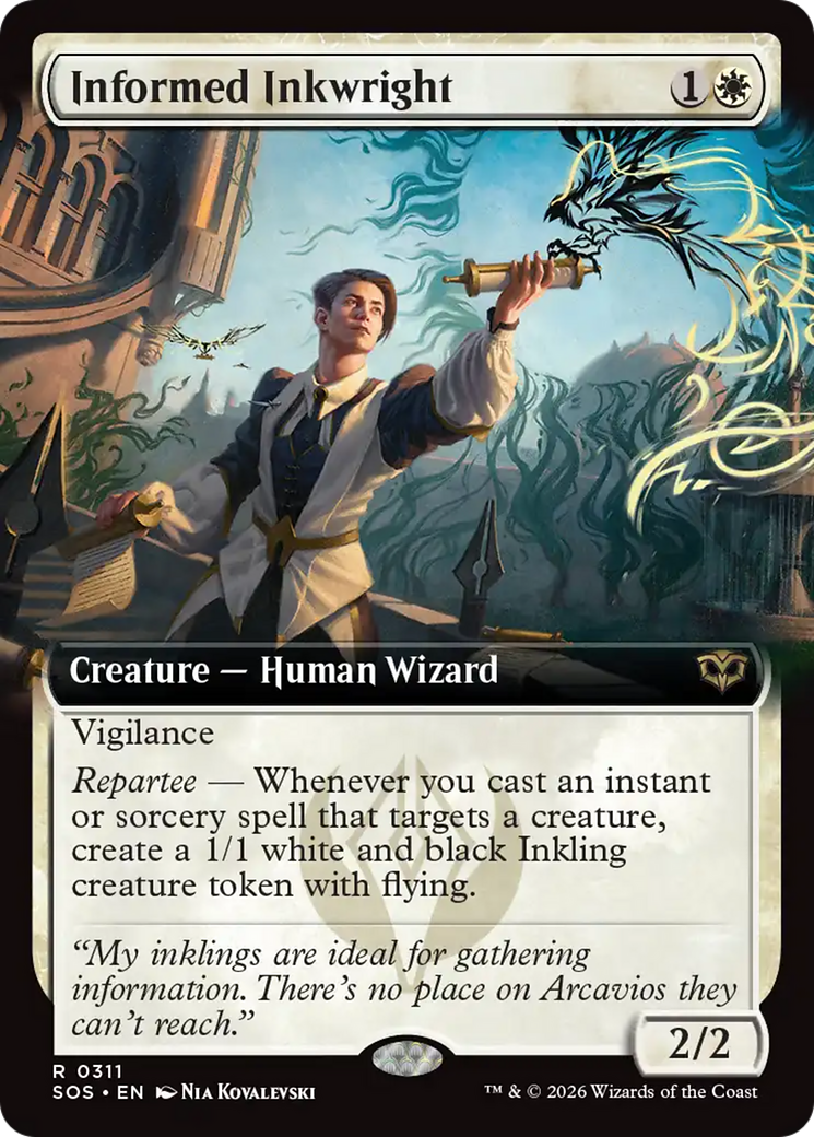 Informed Inkwright (Extended Art) [Secrets of Strixhaven] | Exor Games Bridgewater