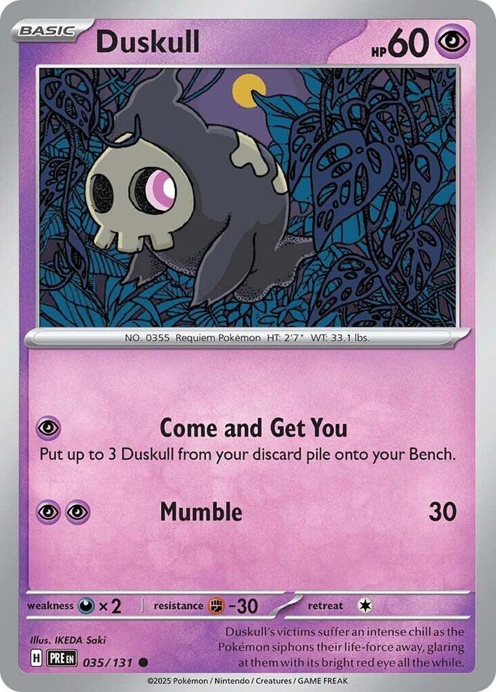 Duskull (035/131) [Scarlet & Violet: Prismatic Evolutions] | Exor Games Bridgewater