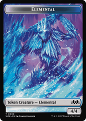 Elemental // Food (0011) Double-Sided Token [Wilds of Eldraine Tokens] | Exor Games Bridgewater