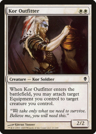 Kor Outfitter [Zendikar] | Exor Games Bridgewater