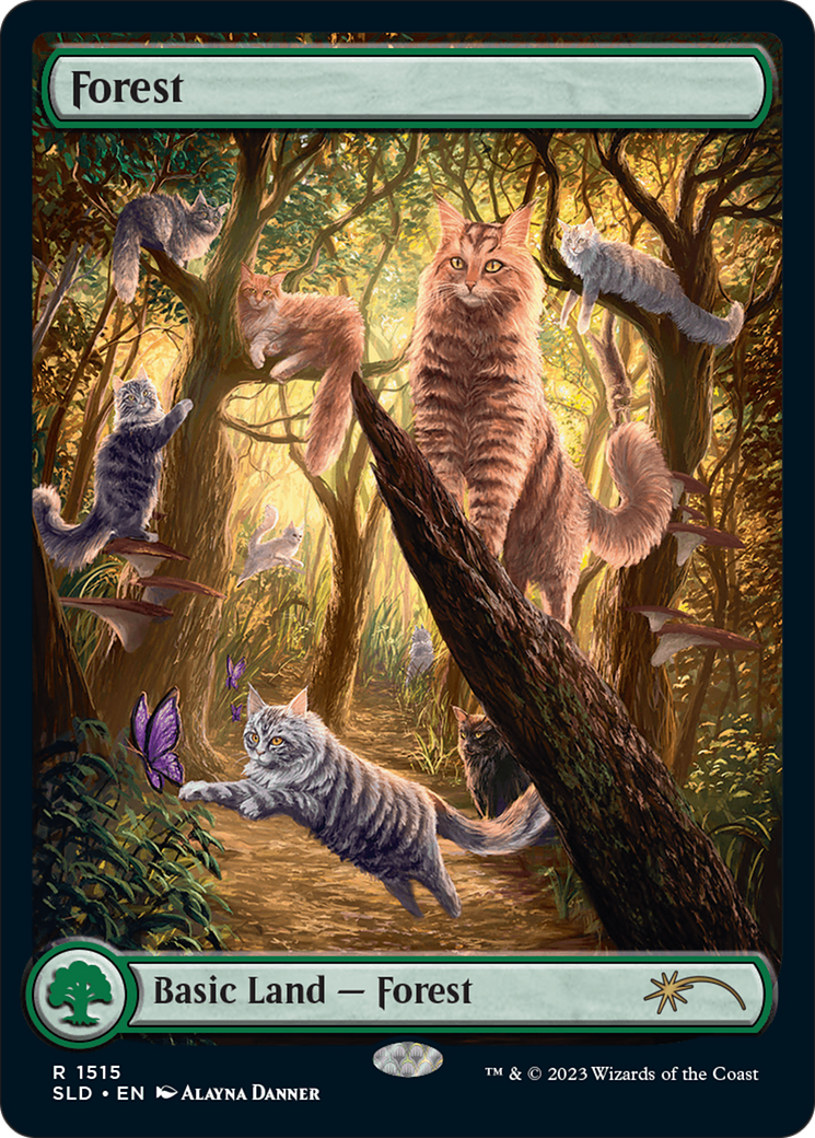 Forest (1515) [Secret Lair Commander Deck: Raining Cats and Dogs] | Exor Games Bridgewater