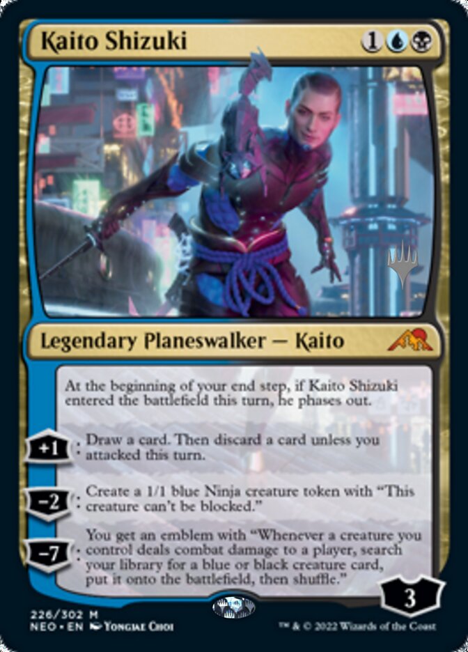 Kaito Shizuki (Promo Pack) [Kamigawa: Neon Dynasty Promos] | Exor Games Bridgewater