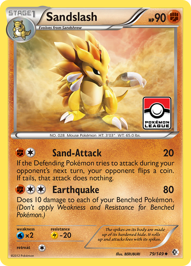 Sandslash (79/149) [Black & White: Boundaries Crossed] | Exor Games Bridgewater