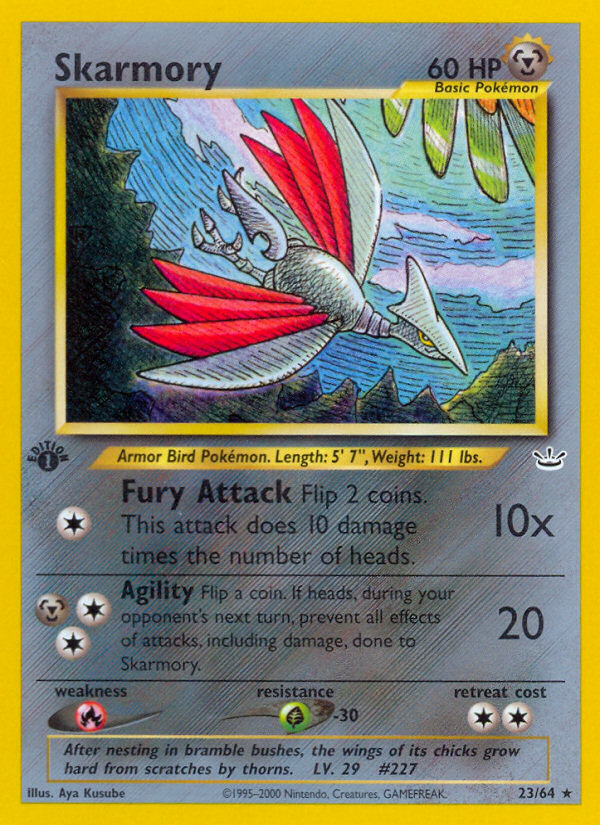 Skarmory (23/64) [Neo Revelation 1st Edition] | Exor Games Bridgewater