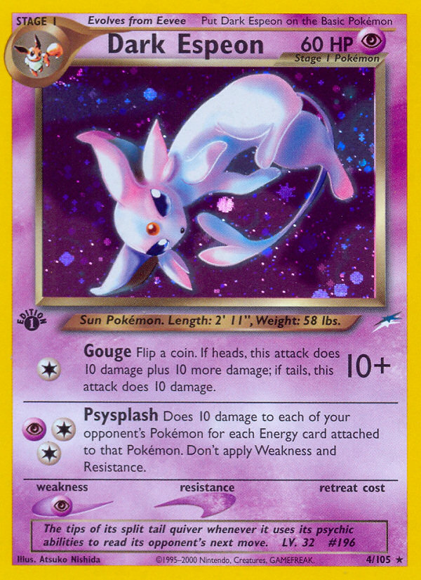 Dark Espeon (4/105) [Neo Destiny 1st Edition] | Exor Games Bridgewater