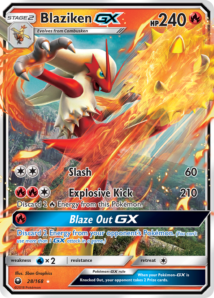 Blaziken GX (28/168) [Sun & Moon: Celestial Storm] | Exor Games Bridgewater