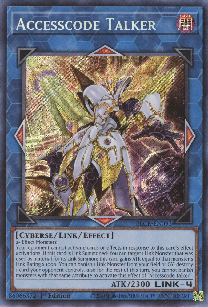 Accesscode Talker [BLCR-EN093] Secret Rare | Exor Games Bridgewater