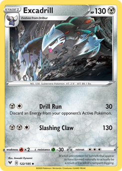 Excadrill (122/185) [Sword & Shield: Vivid Voltage] | Exor Games Bridgewater