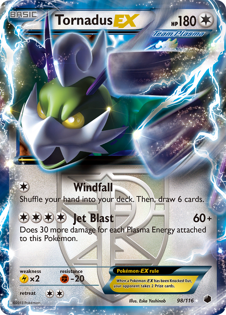 Tornadus EX (98/116) [Black & White: Plasma Freeze] | Exor Games Bridgewater