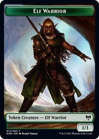 Elf Warrior // Koma's Coil Double-sided Token [Kaldheim Tokens] | Exor Games Bridgewater