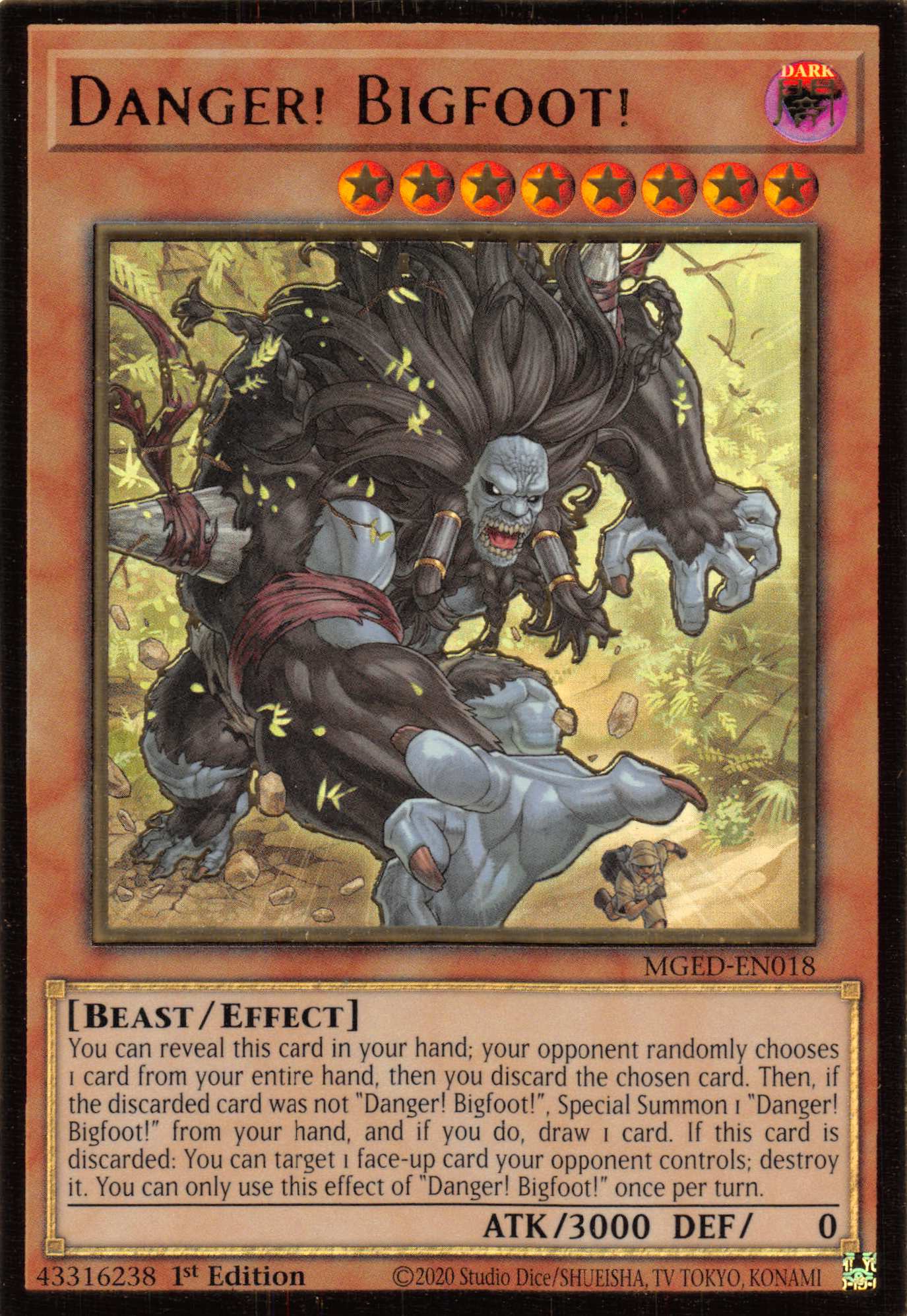 Danger! Bigfoot! [MGED-EN018] Gold Rare | Exor Games Bridgewater