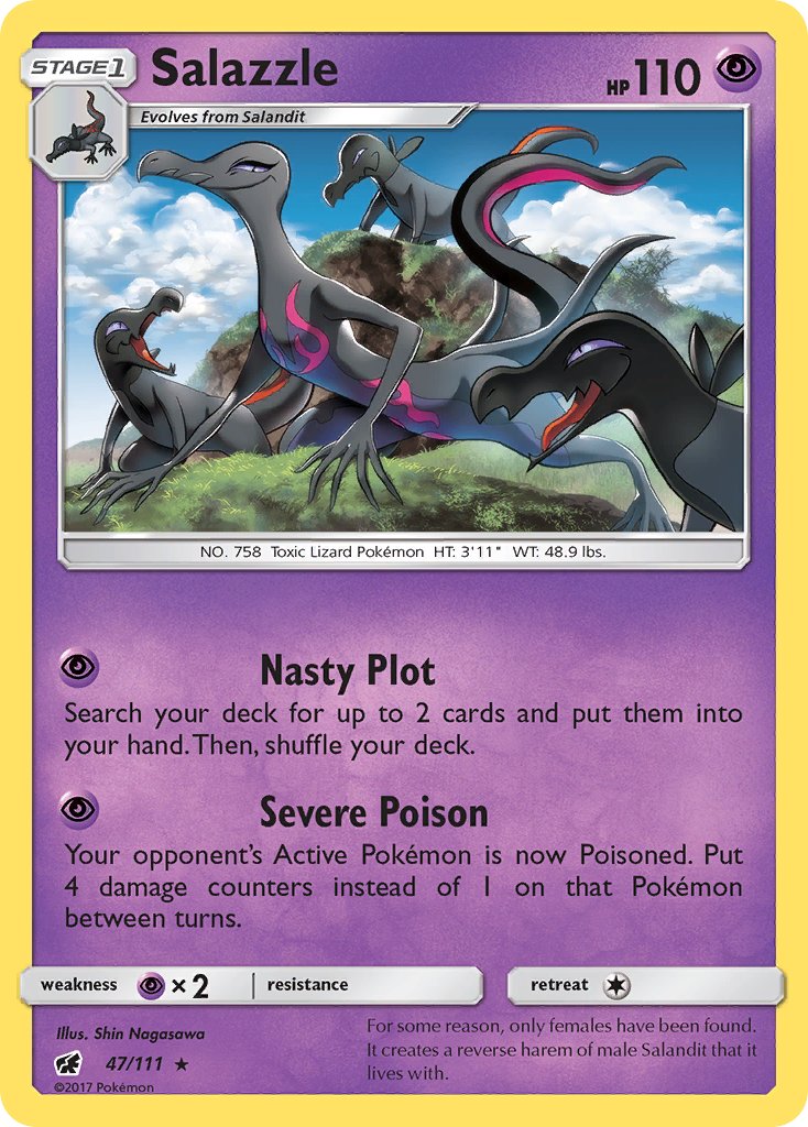 Salazzle (47/111) (Theme Deck Exclusive) [Sun & Moon: Crimson Invasion] | Exor Games Bridgewater