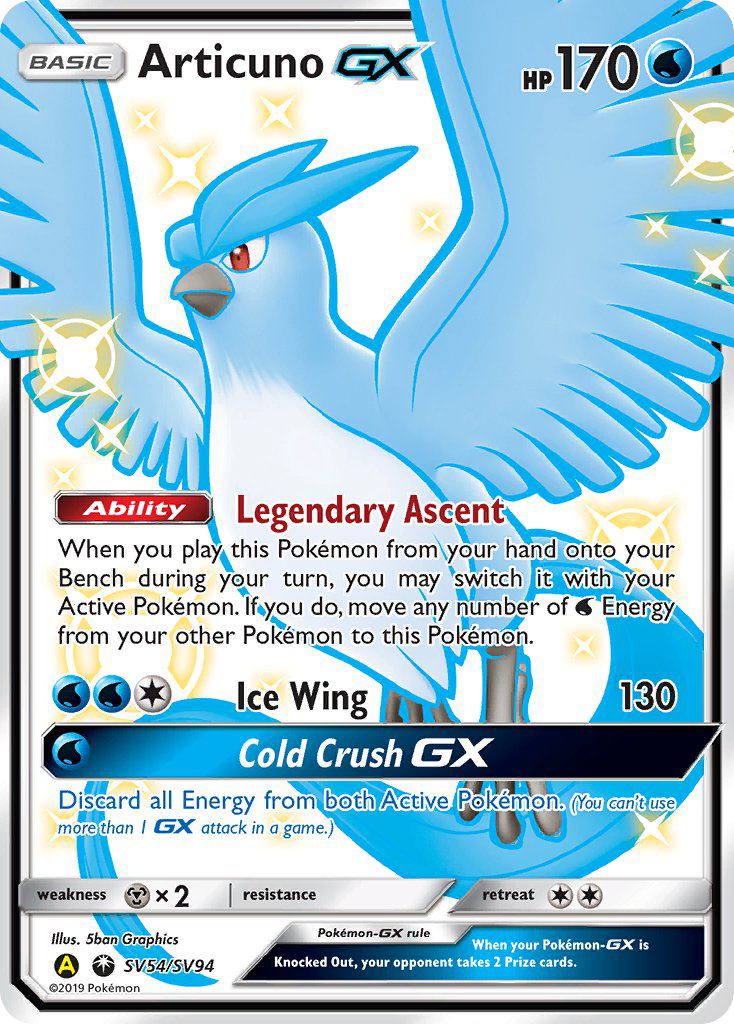 Articuno GX (SV54/SV94) [Sun & Moon: Hidden Fates - Shiny Vault] | Exor Games Bridgewater