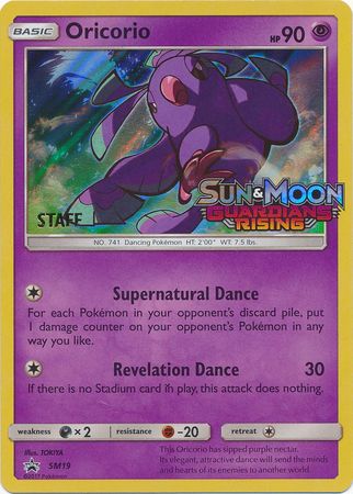 Oricorio (SM19) (Staff Prerelease Promo) [Sun & Moon: Black Star Promos] | Exor Games Bridgewater