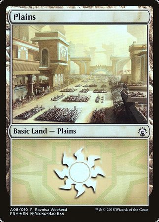 Plains - Boros (A08) [GRN Ravnica Weekend] | Exor Games Bridgewater