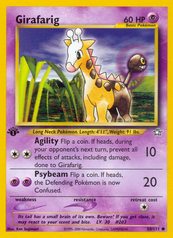 Girafarig (58/111) [Neo Genesis 1st Edition] | Exor Games Bridgewater