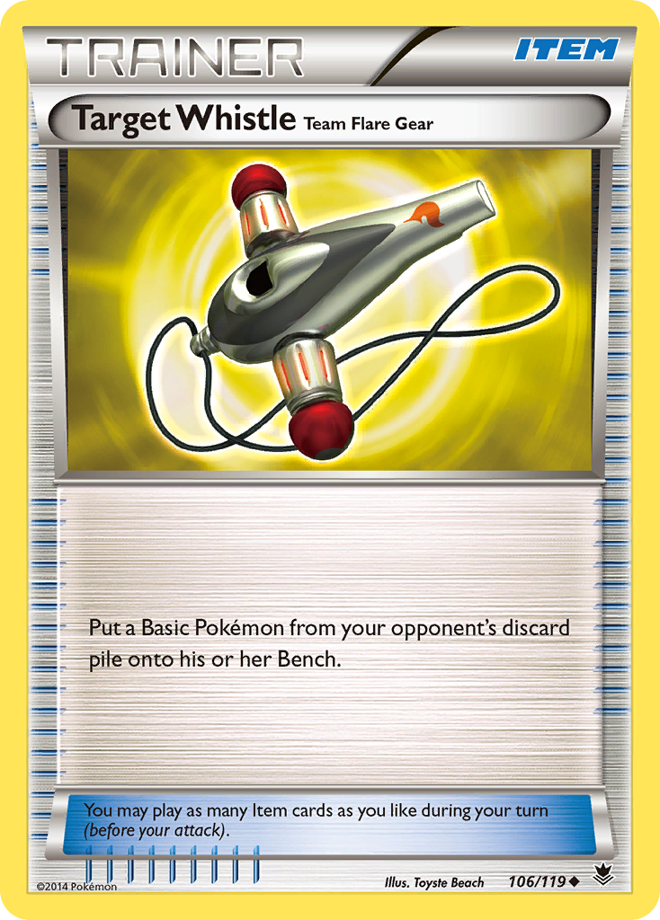 Target Whistle Team Flare Gear (106/119) [XY: Phantom Forces] | Exor Games Bridgewater