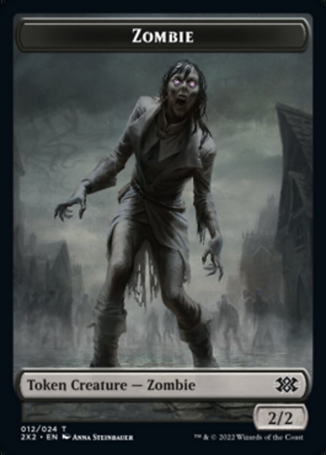 Zombie // Angel Double-sided Token [Double Masters 2022 Tokens] | Exor Games Bridgewater