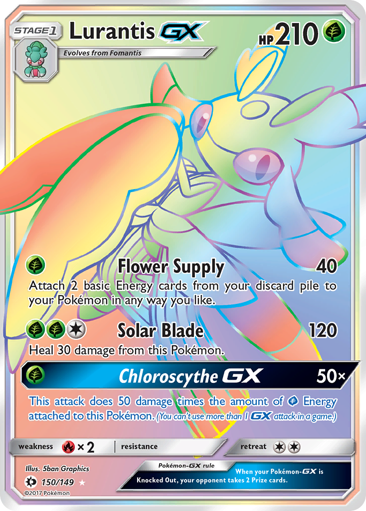 Lurantis GX (150/149) [Sun & Moon: Base Set] | Exor Games Bridgewater