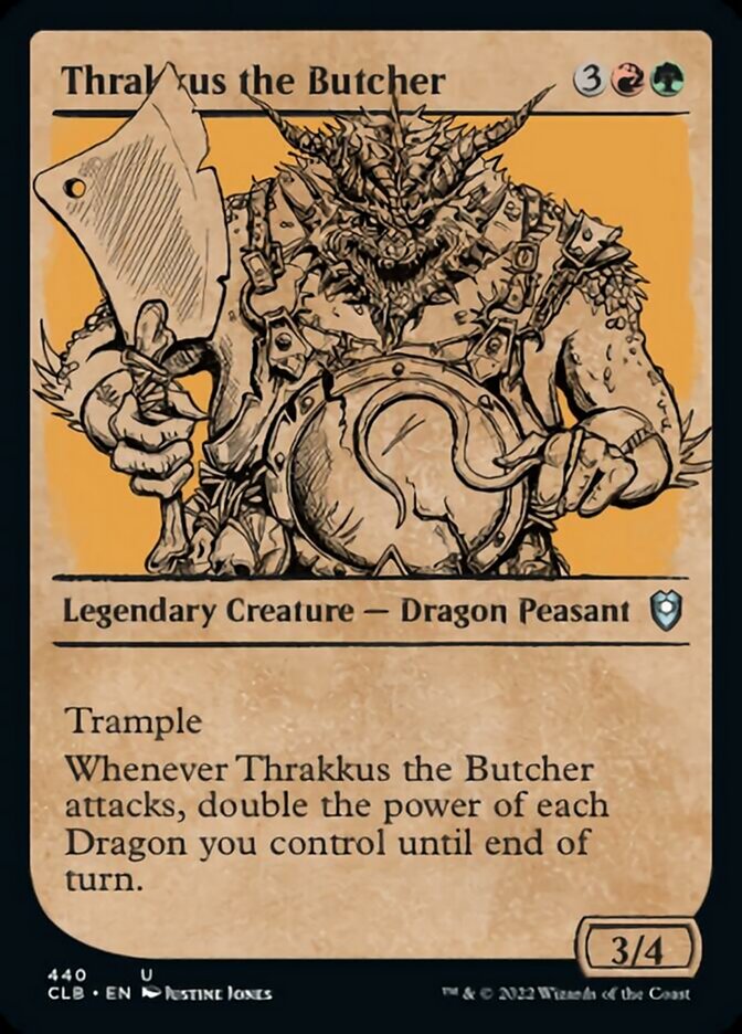 Thrakkus the Butcher (Showcase) [Commander Legends: Battle for Baldur's Gate] | Exor Games Bridgewater