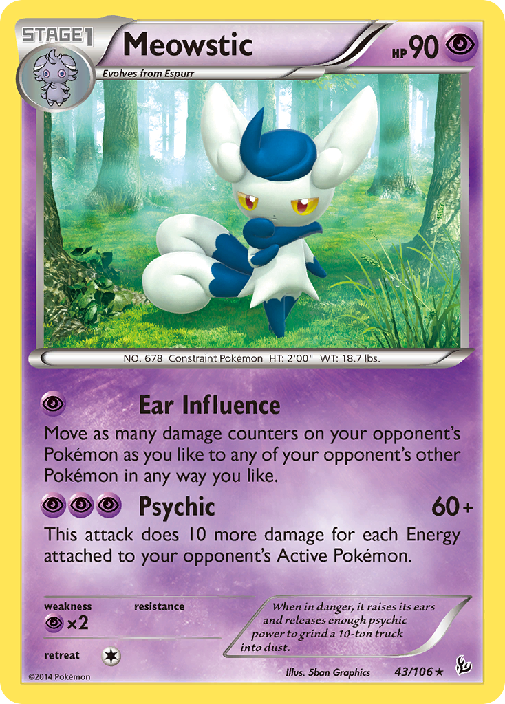 Meowstic (43/106) [XY: Flashfire] | Exor Games Bridgewater