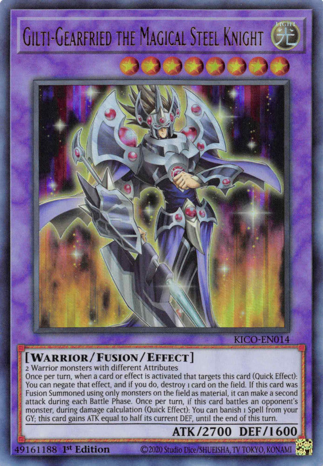 Gilti-Gearfried the Magical Steel Knight (Ultra Rare) [KICO-EN014] Ultra Rare | Exor Games Bridgewater