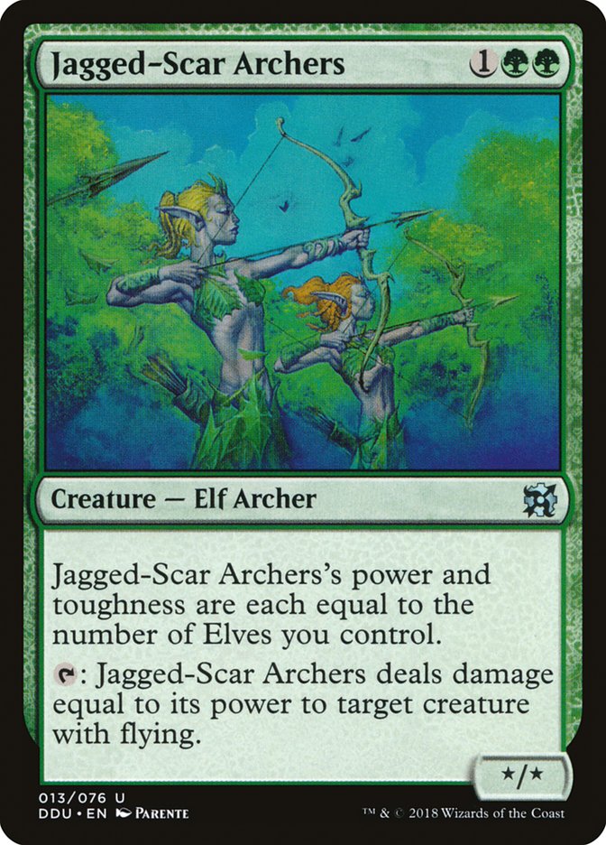 Jagged-Scar Archers [Duel Decks: Elves vs. Inventors] | Exor Games Bridgewater