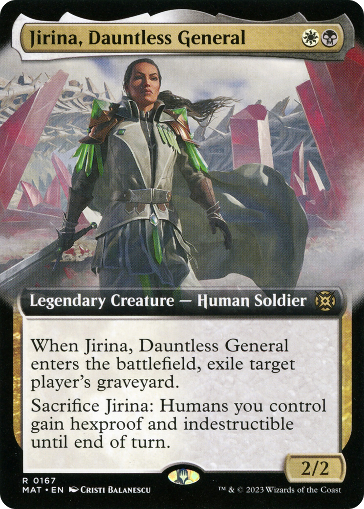 Jirina, Dauntless General (Extended Art) [March of the Machine: The Aftermath] | Exor Games Bridgewater