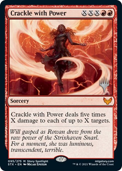 Crackle with Power (Promo Pack) [Strixhaven: School of Mages Promos] | Exor Games Bridgewater