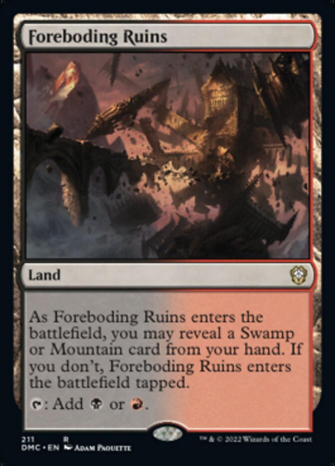 Foreboding Ruins [Dominaria United Commander] | Exor Games Bridgewater