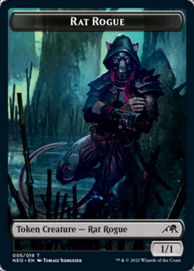 Rat Rogue Token [Kamigawa: Neon Dynasty Tokens] | Exor Games Bridgewater