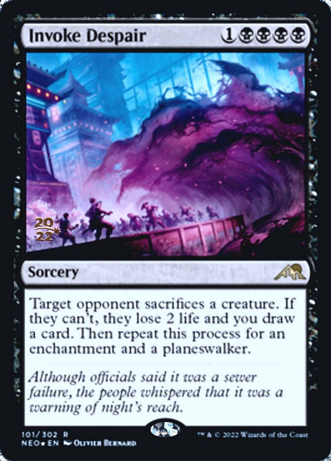 Invoke Despair [Kamigawa: Neon Dynasty Prerelease Promos] | Exor Games Bridgewater