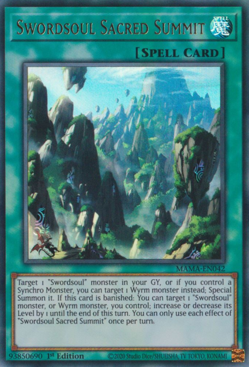 Swordsoul Sacred Summit [MAMA-EN042] Ultra Rare | Exor Games Bridgewater