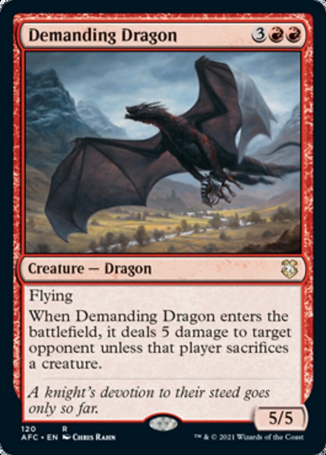 Demanding Dragon [Dungeons & Dragons: Adventures in the Forgotten Realms Commander] | Exor Games Bridgewater