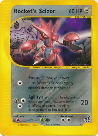 Rocket's Scizor (4) (Winner) [Best of Promos] | Exor Games Bridgewater