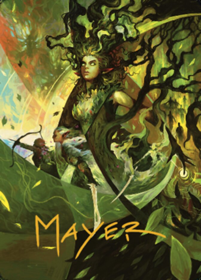 Titania's Command Art Card (Gold-Stamped Signature) [The Brothers' War Art Series] | Exor Games Bridgewater