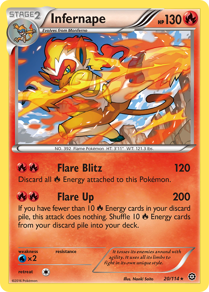 Infernape (20/114) [XY: Steam Siege] | Exor Games Bridgewater