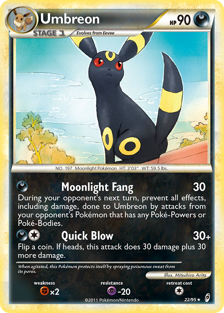 Umbreon (22/95) [HeartGold & SoulSilver: Call of Legends] | Exor Games Bridgewater