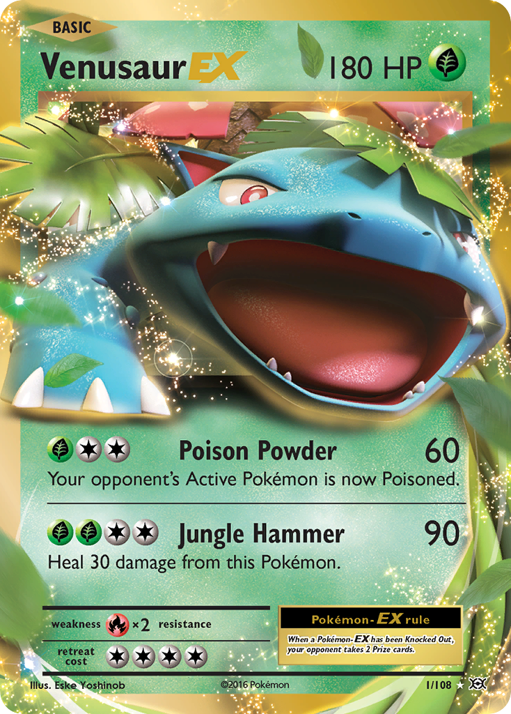 Venusaur EX (1/108) [XY: Evolutions] | Exor Games Bridgewater