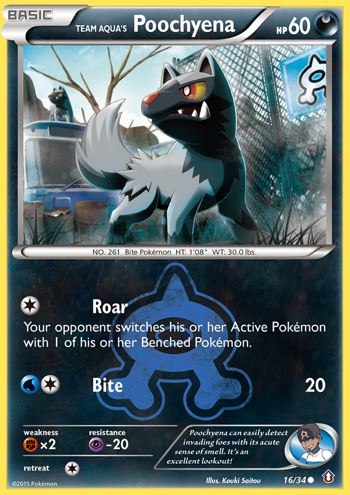 Team Aqua's Poochyena (16/34) [XY: Double Crisis] | Exor Games Bridgewater