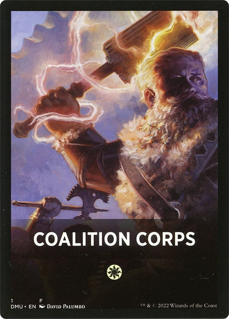 Coalition Corps Theme Card [Dominaria United Tokens] | Exor Games Bridgewater