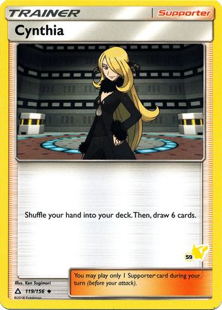 Cynthia (119/156) (Pikachu Stamp #59) [Battle Academy 2020] | Exor Games Bridgewater