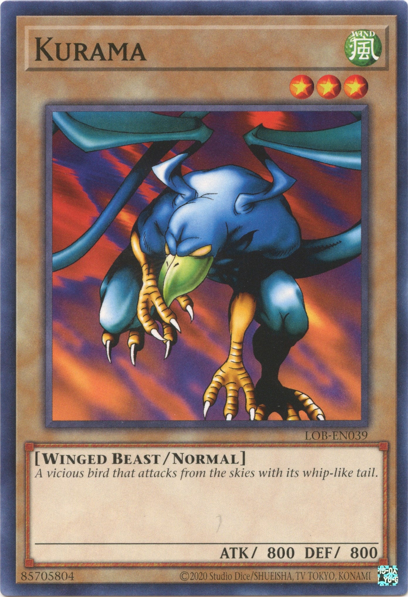 Kurama (25th Anniversary) [LOB-EN039] Common | Exor Games Bridgewater