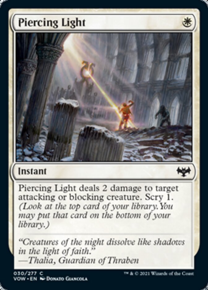 Piercing Light [Innistrad: Crimson Vow] | Exor Games Bridgewater