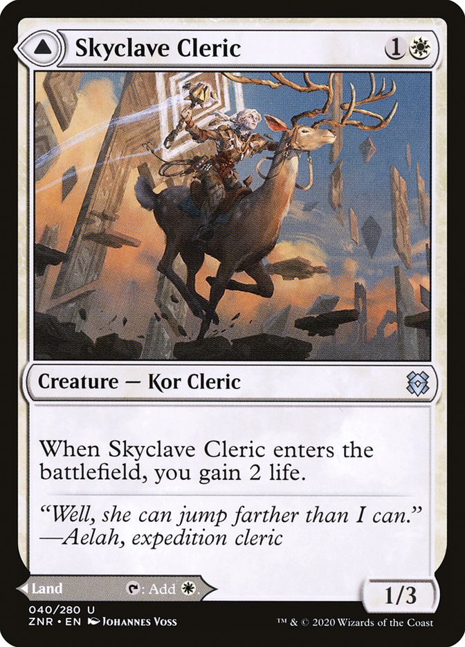 Skyclave Cleric // Skyclave Basilica [Zendikar Rising] | Exor Games Bridgewater