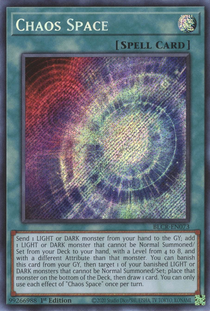 Chaos Space [BLCR-EN073] Secret Rare | Exor Games Bridgewater