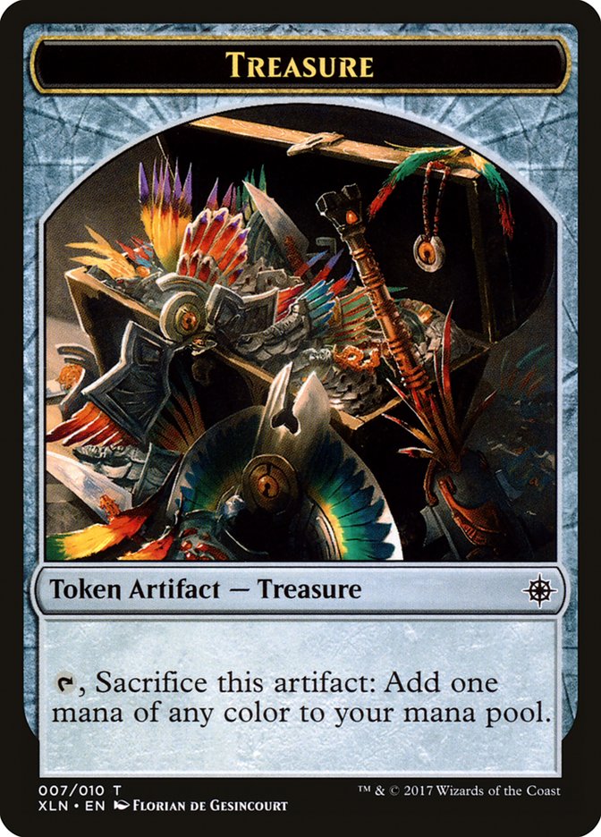 Treasure (007/010) [Ixalan Tokens] | Exor Games Bridgewater